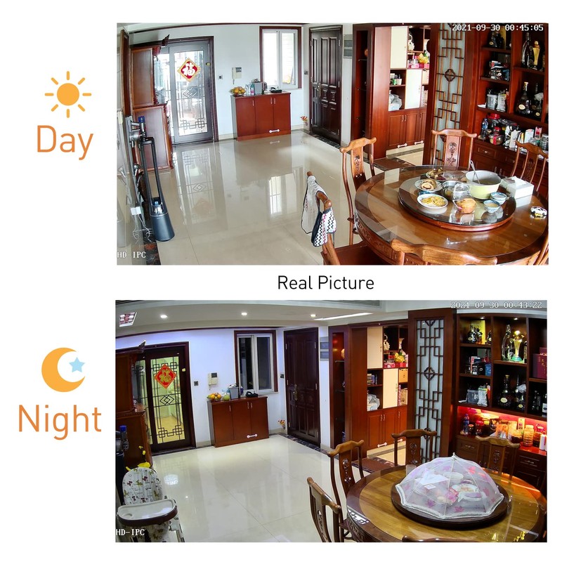 REVODATA 5MP POE IP Camera,UltraHD Mini Security Camera Indoor, IP65