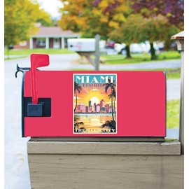 Miami Florida Design A Souvenir Magnetic Mailbox Cover