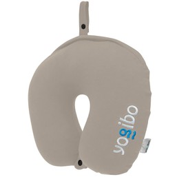 Yogibo Neck Pillow Logo Yogibo Neck Pillow Logo Light Grey-Cotton Travel