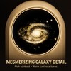 LED Galaxy Crystal Ball with Wooden Base for Home Decor
