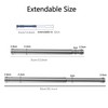 31-52 cm Wardrobe Rail, Extendable Stainless Steel Clothes Rail Pole
