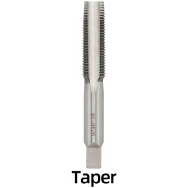 Aceteel 9/16-18 Hand Tap, Right Hand 9/16 x 18 Threading Hand Tap 1Pair