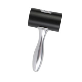 perfeclan Carving Hammer Handheld Nylon Hammer Mehrzweck robuster Kopf Schnittdienwerkzeug für häusliche Lederarbeiten, Schwarz