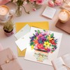 CNLITIHEKA Lily Flower Bouquet Pop Up Card Mother's Day Flower