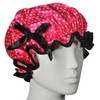 Kella Milla Stylish Satin Shower Cap - Pink Polka Dots