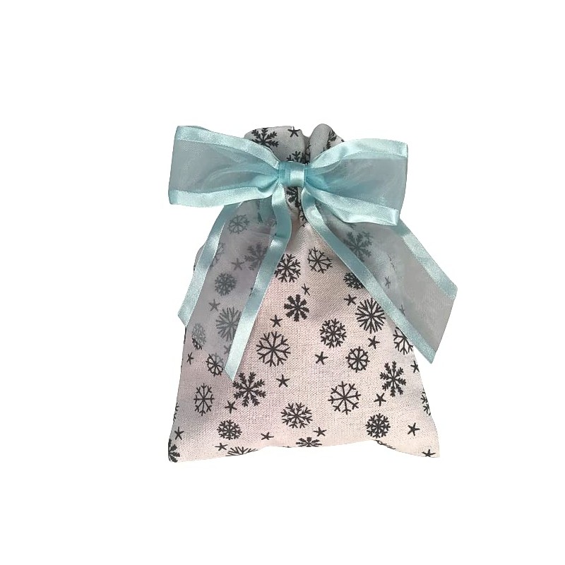 Pre-Tied Light Blue Organza Bows - 4 1/2" Wide, Set