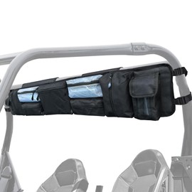 Vanlison Universal UTV Accessories Storage Bag, ATV Bag Roll Cage Organizer Cargo Storage Bags Gear Bag Tool Bag Compatible with Polaris Ranger RZR Defender Honda Pioneer Talon Yamaha UTV Cart Black