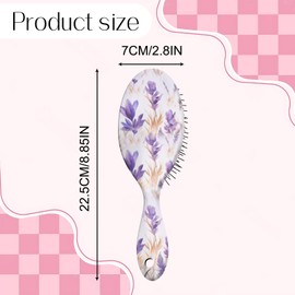 Miwasion Detangler Hair Brush,Glide Through Tangles with Ease,Cute Detangling Hair Brushes,Ease For Girls,Women,Men,Wet & Dry Hair (Purple Lavender)
