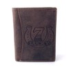 BUFFALO HILL Lucky 7 motif wallet, buffalo leather wallet, genuine