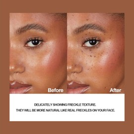 Freckle Makeup Pen – Natural-Looking Fake Freckles – Waterproof & Long-Lasting Quick Dry Soft Dot Tip for Effortless Application (Grey)