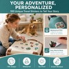 Koilife 100Pcs Vintage Travel Stickers Waterproof PVC Scrapbooking Stickers