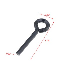 Coshar Allen Wrenches Black 7/32 Inch Hex Wrench Set Allen Wrench Keychain for Push Bar Panic Exit Devices- 7/32,10Pcs