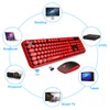 FOPETT Wireless Keyboard and Mouse Combo, 104 Keys Full-Sized 2.4