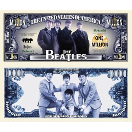Pack of 100 Beatles Music 1 Million Dollar Bills Collectible Novelty Money