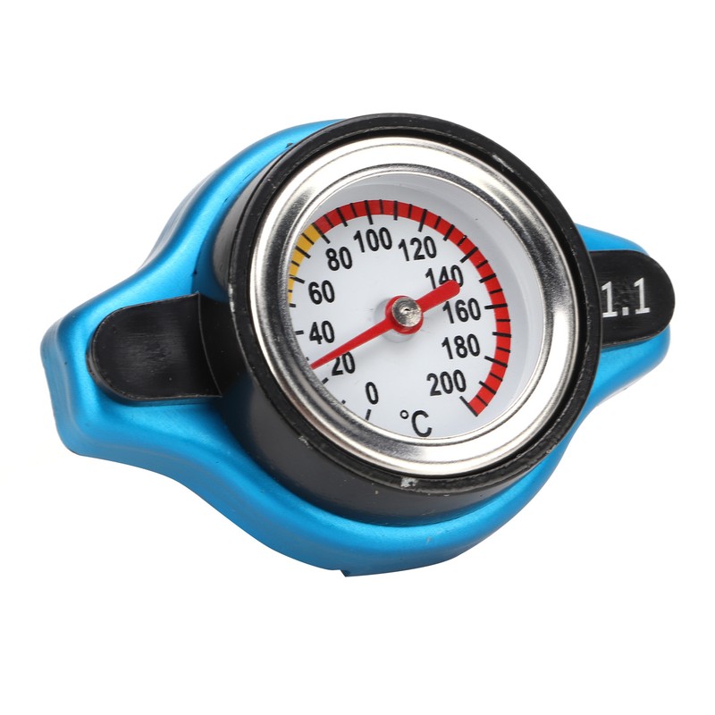 Aluminum Alloy Radiator Cap with Temperature Gauge Pressure Adjustment Leakproof