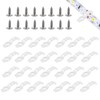 Runseaway 100Pcs LED Strip Light Mounting Brackets, Transparent One-Side Fixing