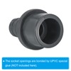 PATIKIL UPVC Reducer Pipe Fitting 32mm OD 20mm Barbed, 2