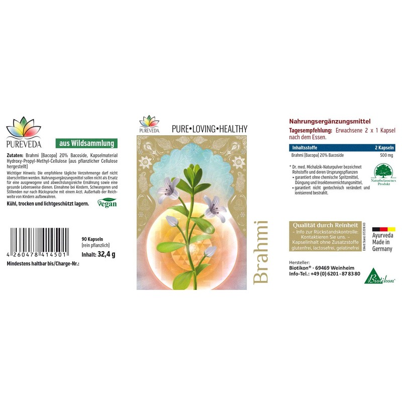 Pureveda Brahmi - from wild collection - daily dose |