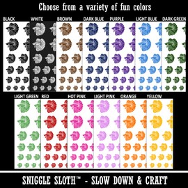 Siamese Fighting Fish Betta Splendens with Large Fins Temporary Tattoo Water Resistant Fake Body Art Set Collection - Brown (One Sheet)