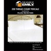 Pair of Super King Size 3 Foot Long Quilted Pillow