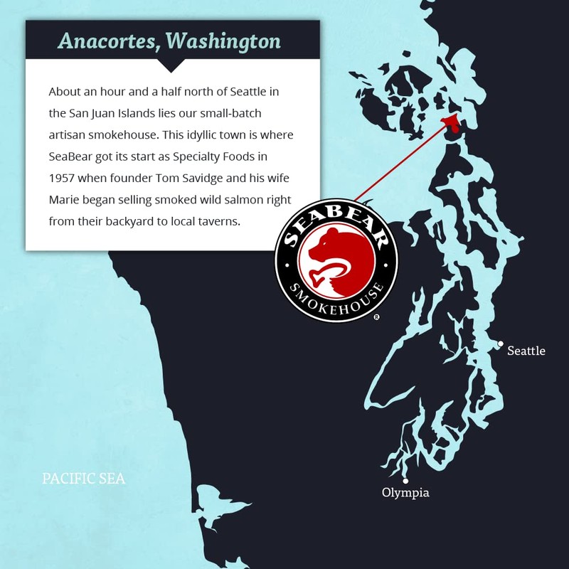 SeaBear - Pacific Northwest Smoked Wild Salmon Double Sided Pillow