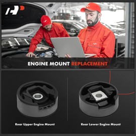 A-Premium 2PCS Rear Engine Motor Mount Set Compatible with Volkswagen Jetta, Passat, Golf, Tiguan, Beetle, CC, Golf R, Jetta City, Passat CC, Tiguan Limited & A3, Q3, TT, A3 Quattro, Q3 Quattro