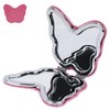 Biiange Butterfly Compact Mirror, Butterfly Shaped Compact Mirror, Cute Glitter
