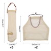 Set of 7 Pieces Long Hanging Mesh Storage Bags,Reusable Net