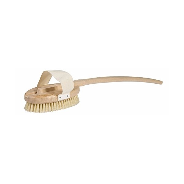 Beech Wood Back Brush with Removable Handle 50cm Soft Bristles