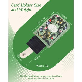 DXTREU Credit Card Holder Wallet, Leather Card Case Card Organizer Case with 5 Card Sheets, Pull-out RFID Card Case Wallet with Snap for Men and Women (style 2)