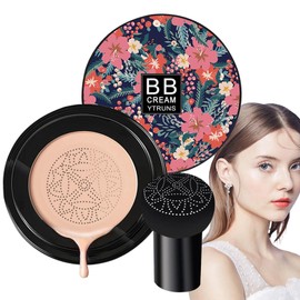 Mushroom Héad Air Cushion CC Cream - BB Cream Face Makeup Foundation | Cream Face Makeup Foundation | BB Cream Foundation Makeup | Face Makeup Air Cushion | Moisturizing Concealer Makeup Base