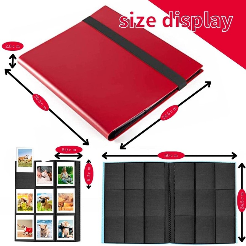 Mini Polaroid Album for Chiki (360 Pieces, Red)