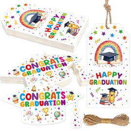 Treasure Cove Kindergarten Graduation Gifts Tags Preschool Graduation Tags with String 60Pcs Congrats Grad Gift Labels for 2026 Preschool Congratulate Party Decorations Supplies