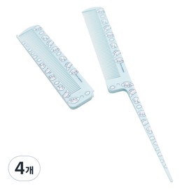 Beauty Home Sanrio Characters Folding Tail Comb, Cinnamoroll Pastel Blue, 4 Pieces / 뷰티홈 산리오캐릭터즈 폴딩 꼬리빗, 시나모롤 파스텔블루, 4개
