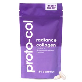 Proto-col Radiance Collagen Capsules 2,500mg, VERISOL Collagen Supplement with Hyaluronic Acid, Vitamins A, C, E and Zinc for Skin, Hair and Nails, 150 Capsules Food Supplement