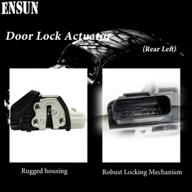 Ensun 81410-2W000 Power Door Latch Lock Actuator Rear Left Drive Side Compatible with 2013-2018 Santa Fe, 2013-2018 Santa Fe Sport, 2019 Santa Fe XL