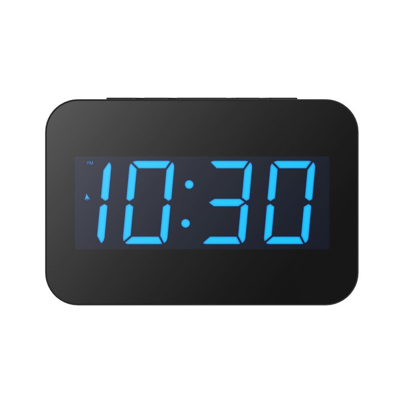BALDR Table Clock Big Time Display with Blue Backlight