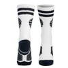 ChalkTalkSPORTS Volleyball Performance Crew Socks - Classic Ball - White