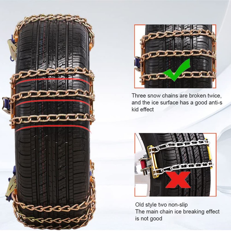 Aramox Snow Chain Car Anti Slip Tire Chains Cables Anti