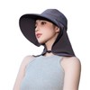 RUNQIU Gardening Hat with Sauce, Wide Brim, UV Protection, Small