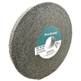 Pro-Graad SST Deburring Wheel - 6" x 1/2" x 1" 8S Fine Grit – Silicon Carbide – Excels on Titanium, Stainless & Tough Alloys, Deburring, Finishing and Polishing Wheel – Convolute – 01702 - (1 Pack)