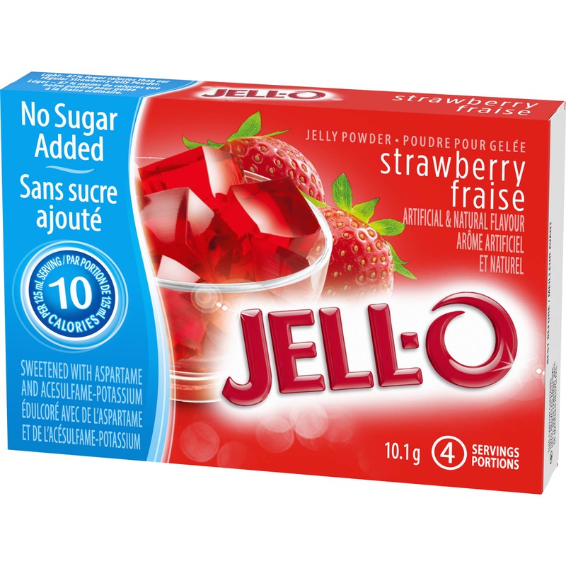 Jell-O Strawberry Jelly Powder, 10.1g (Pack of 18)
