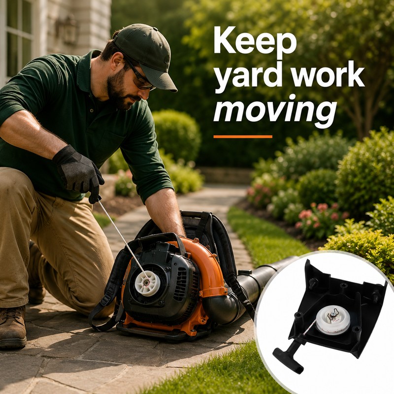 Recoil Pull Starter Assembly for Leaf Blowers – Compatible Replacement