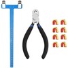 Archery Bow String Nocking Points Set with T Square Ruler