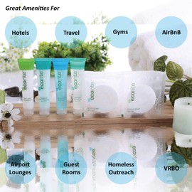 Ecorite Face & Body Soap with Cucumber-Melon Fragrance, Travel Size Hotel Amenities Biodegradable/Recyclable Frosted Sachet, 1oz / 30gm, Pack of 288