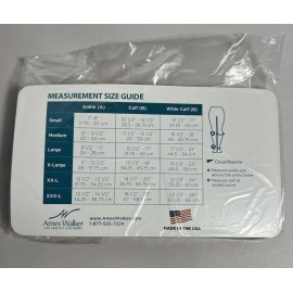 Ames Walker Compression Socks  Opened  Toe Large Knee Highs 20-30 mmHg Beige