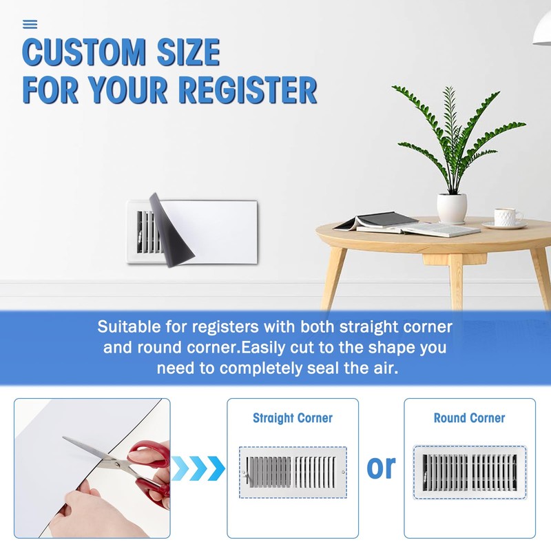 Zipcase 6 Pack Strong Magnetic Vent Covers for Home Ceiling,