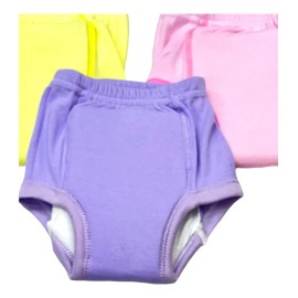 4 Piezas De Calzon Entrenador 100% Algodón Colores Liso