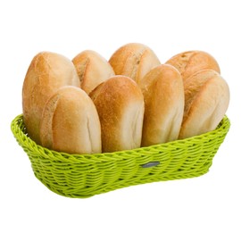 Westmark Mehrzweck-Korb, geeignet für Hotel und Gastronomie, Eckig, ca. 26,5 x 19 x 7 cm, Synthetikfaser, Saleen Coolorista Edition, Lime 2, 02036137101