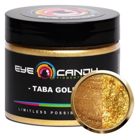 Eye Candy Premium Mica Powder Pigment “Taba Gold” (50g) Multipurpose DIY Arts and Crafts Additive | Natural Bath Bombs, Paint, Soap, Nail Polish, Lip Balm (Taba Gold, 50G)
